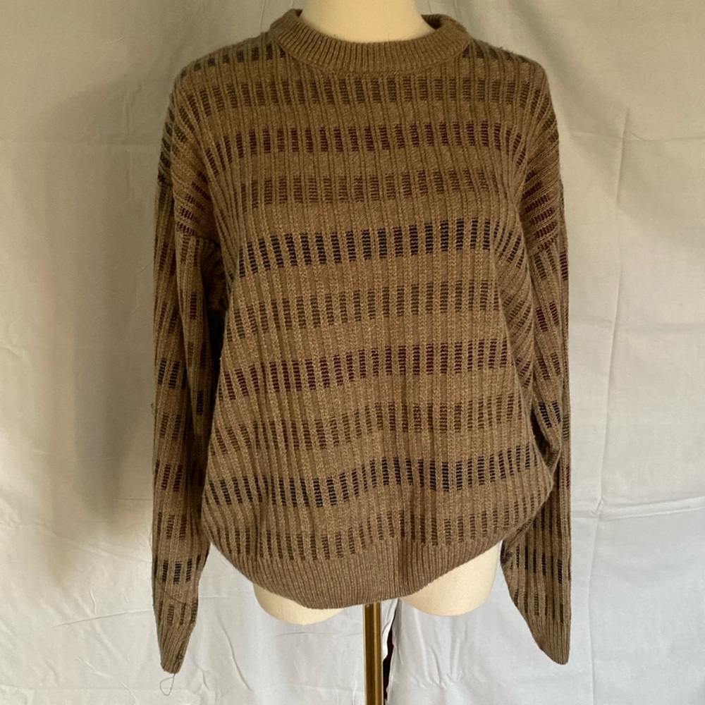 Town craft men’s medium ribbed sweater, navy black brown